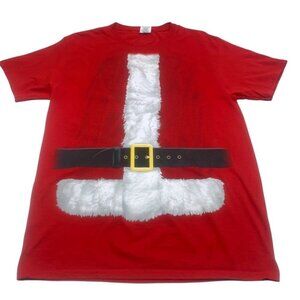 •- Santa Claus Suit Christmas Holiday Tee Shirt Ugly Sweater Party A31